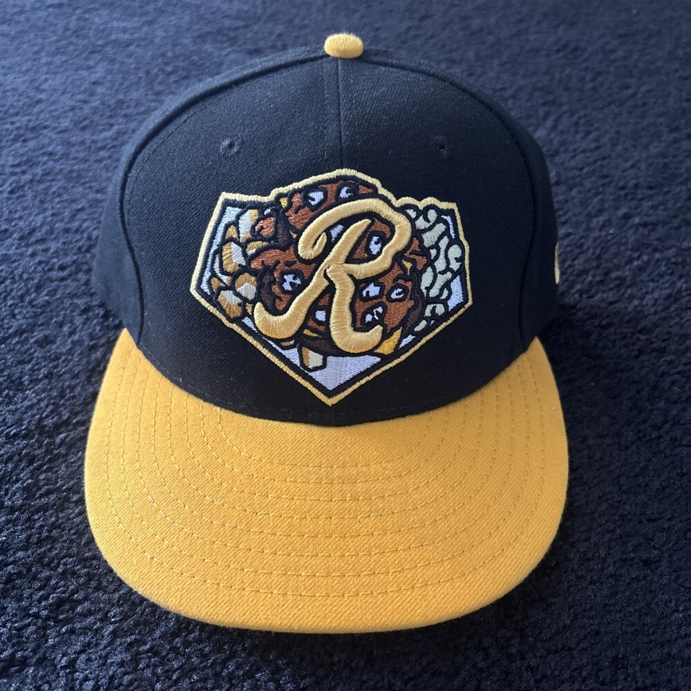 Rochester Red Wings New Era Fitted 7 1/4 Baseball Hat Cap Garbage Plate Baseball